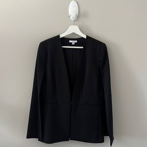 Halston Caped Black Blazer - Size 8